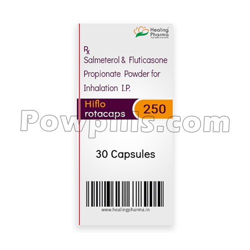 Hiflo Rotacaps 250 Mcg (Salmeterol/Fluticasone) 1 Hiflo Rotacaps 250 Mcg