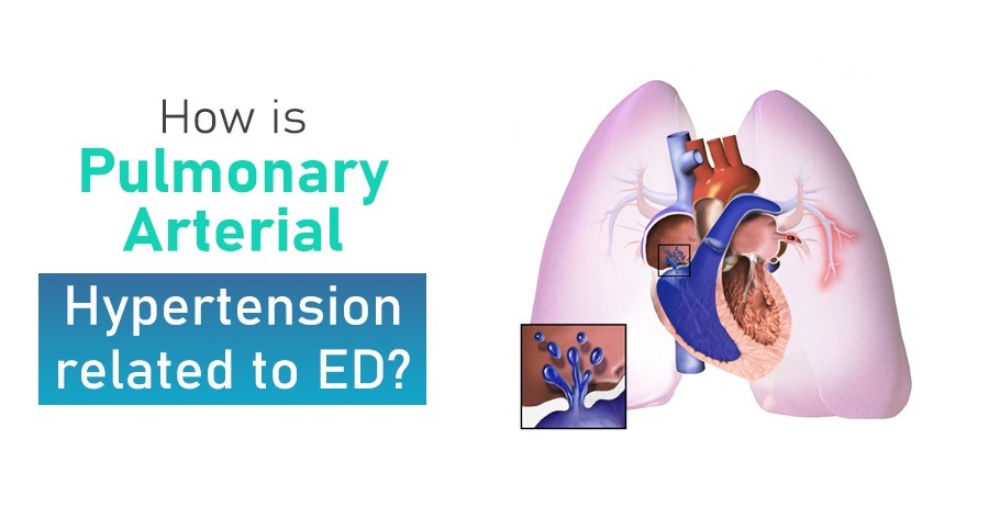 How is pulmonary arterial hypertension related to ED