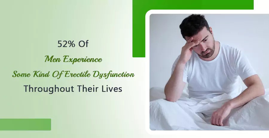 52% of Men Experience Some Kind Of Erectile Dysfunction