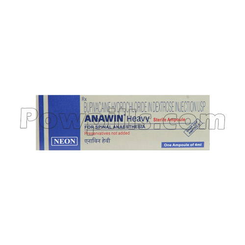 Anawin Heavy 5 Mg Inj. (Bupivacaine) 1 Anawin Heavy 5 Mg Inj.