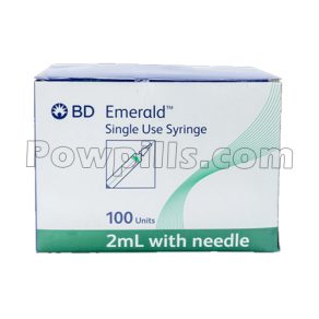 BD Emerald 2ml Syringe with 23G Needle