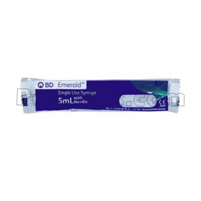 BD Emerald 5ml Syringe With Needle