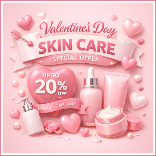 Valentine’s Day Specials 2026: Enjoy 20% Off! On All Medicine 10 Skin care